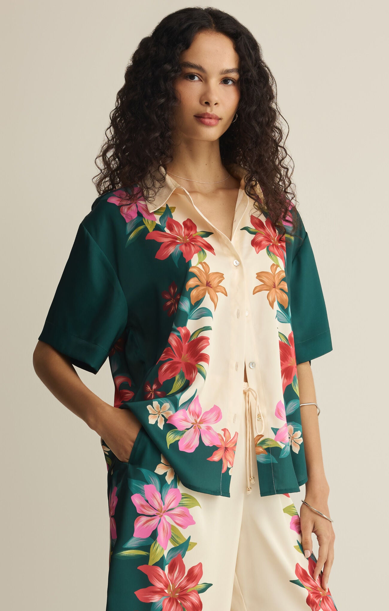 Lani Floral Button Up - Multi