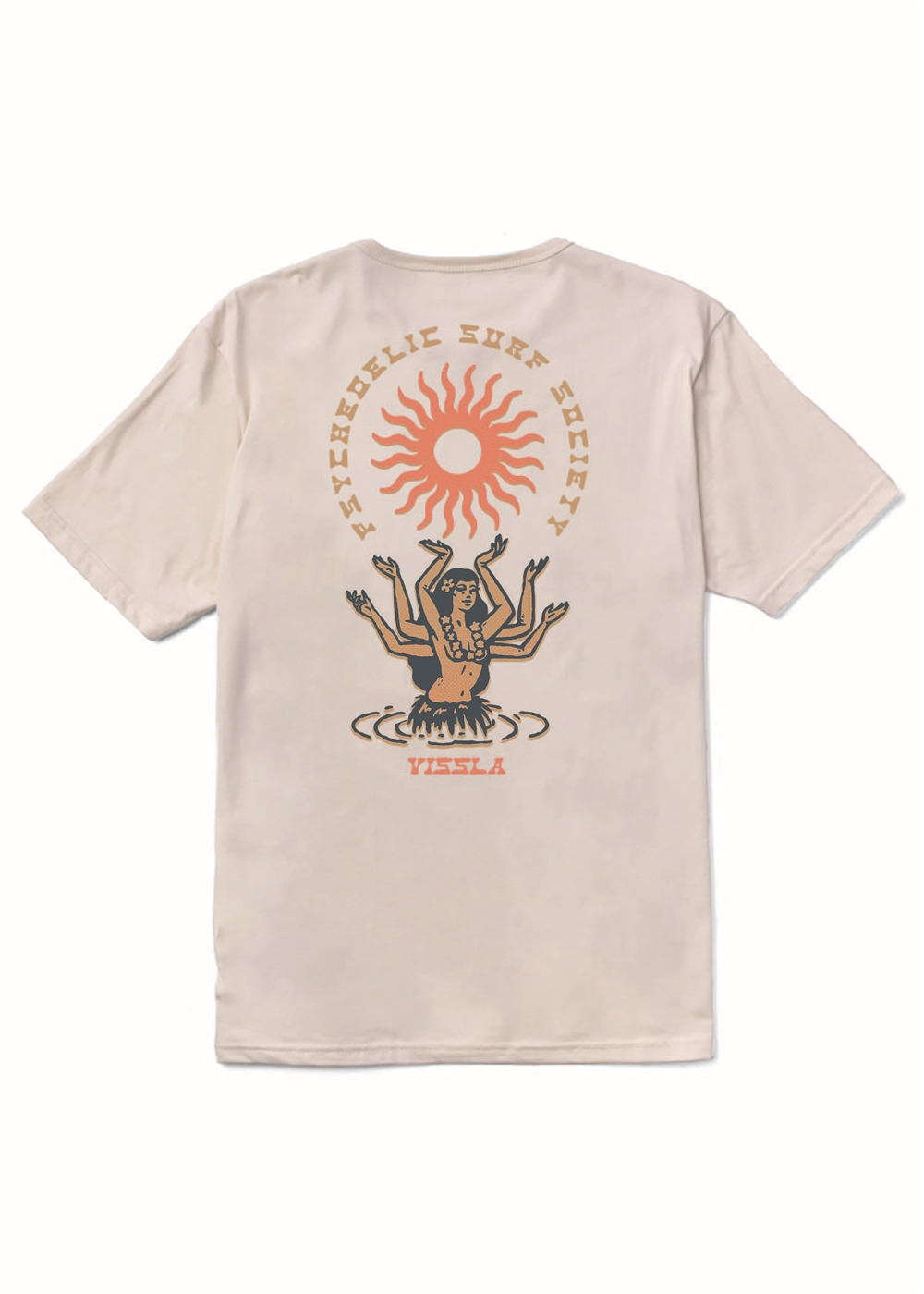 Hula Hands Tee - Bone