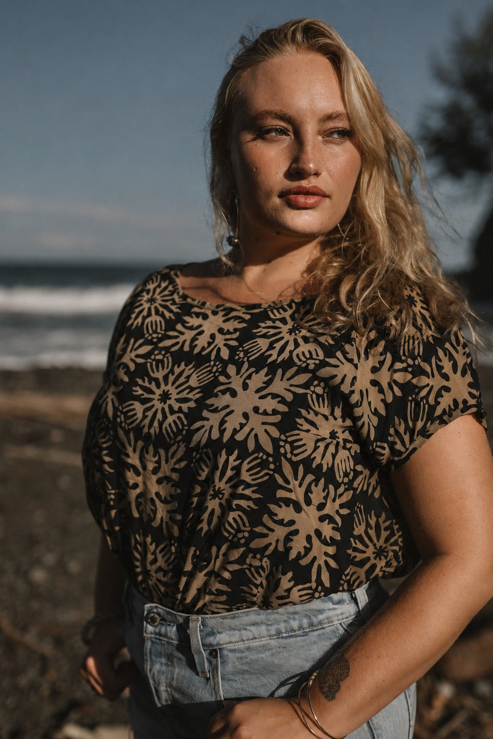 Mica Top - Vintage Aloha Black Pearl