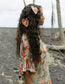 Mica Ruffle Dress - Shibori