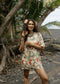 Mica Ruffle Dress - Shibori