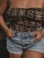 Tia Tube Top - Vintage Aloha Black Pearl