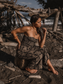Tia Tube Top - Vintage Aloha Black Pearl