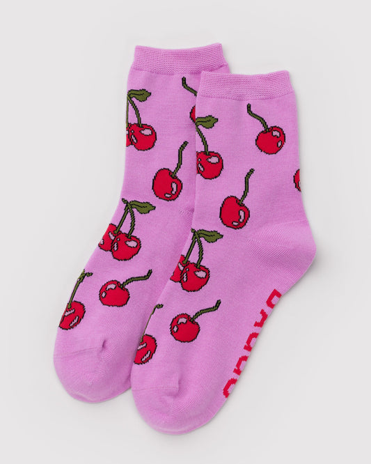 Crew Sock - Cherries
