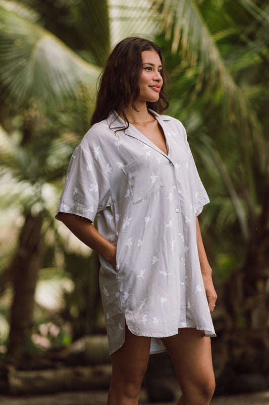 Aloha Shirt Dress- Melia's Pua