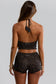Low Rise Short - Brown Batik