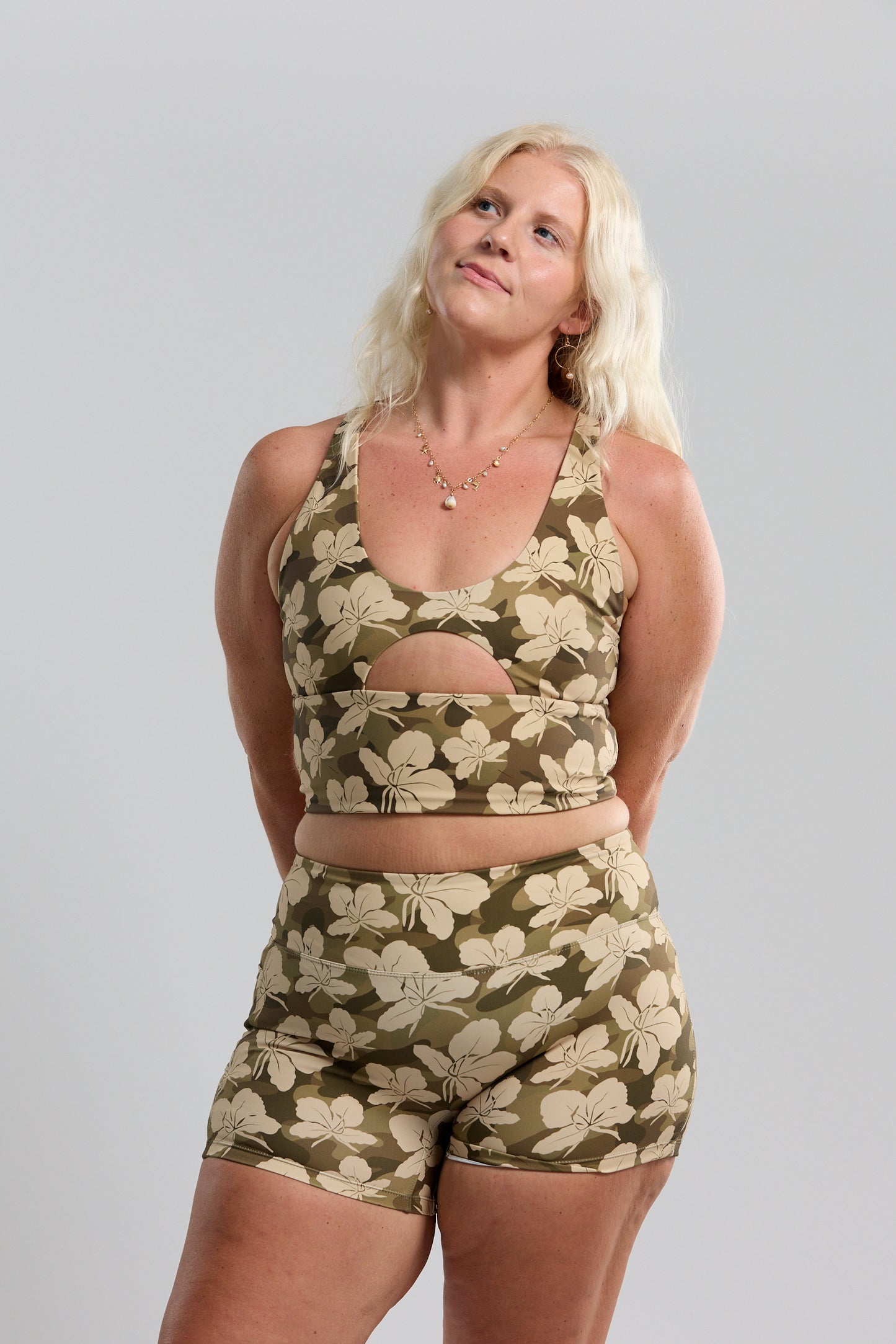 2.5" Booty Shorts - Camo Ginger