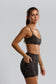 The Sports Bra - Brown Batik