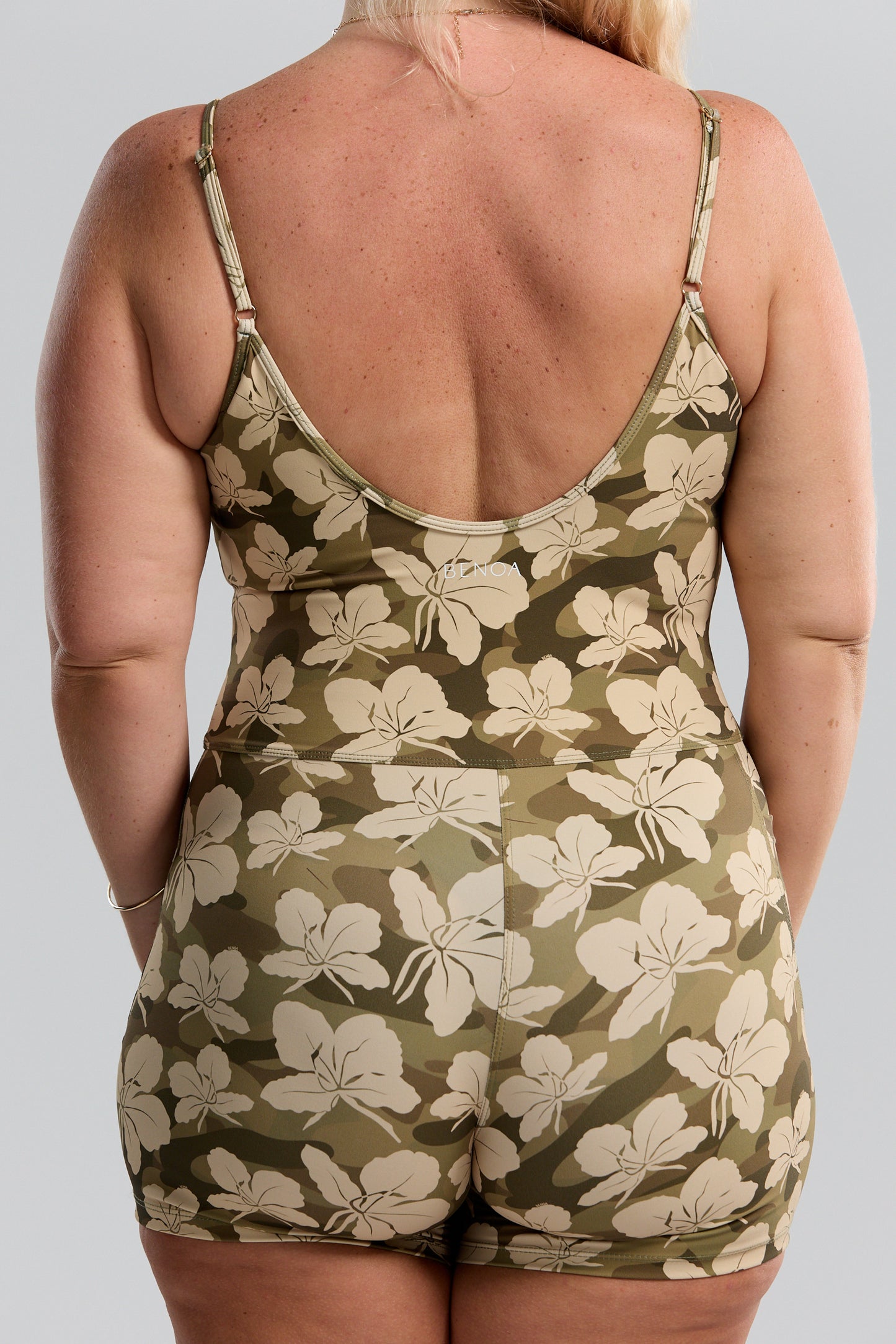 3" Active Romper - Camo Ginger