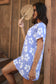 Cabana Dress - Island Bloom Blue Hawaii