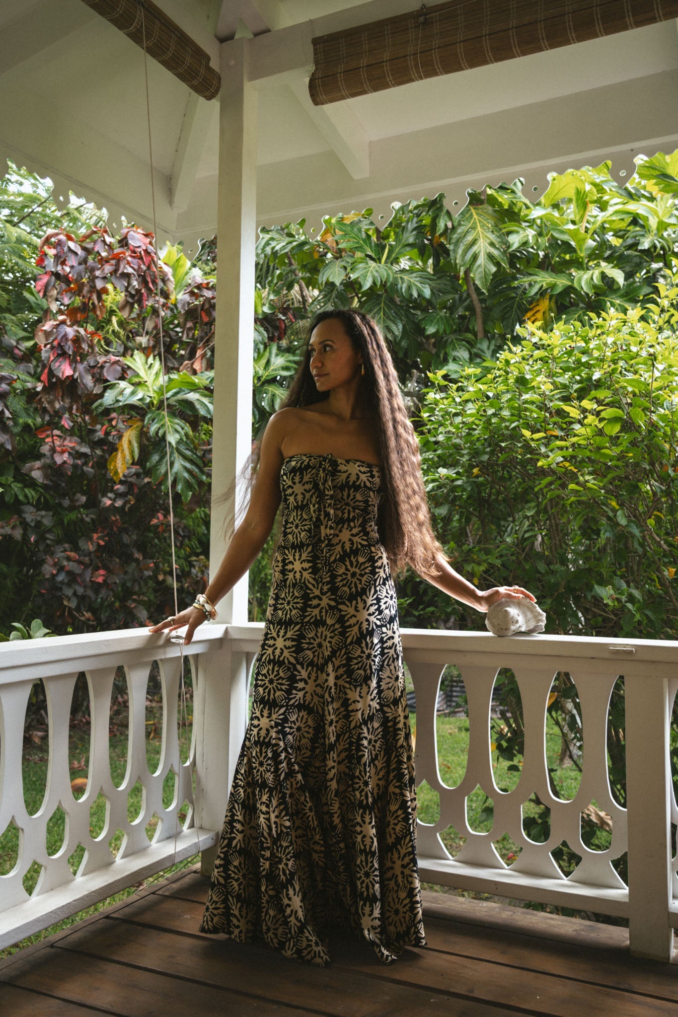 Kalindi Dress - Vintage Aloha Black Pearl