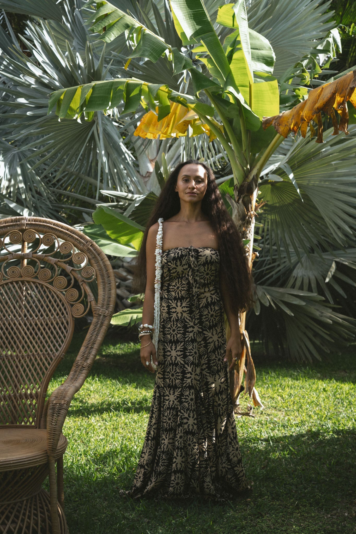 Kalindi Dress - Vintage Aloha Black Pearl