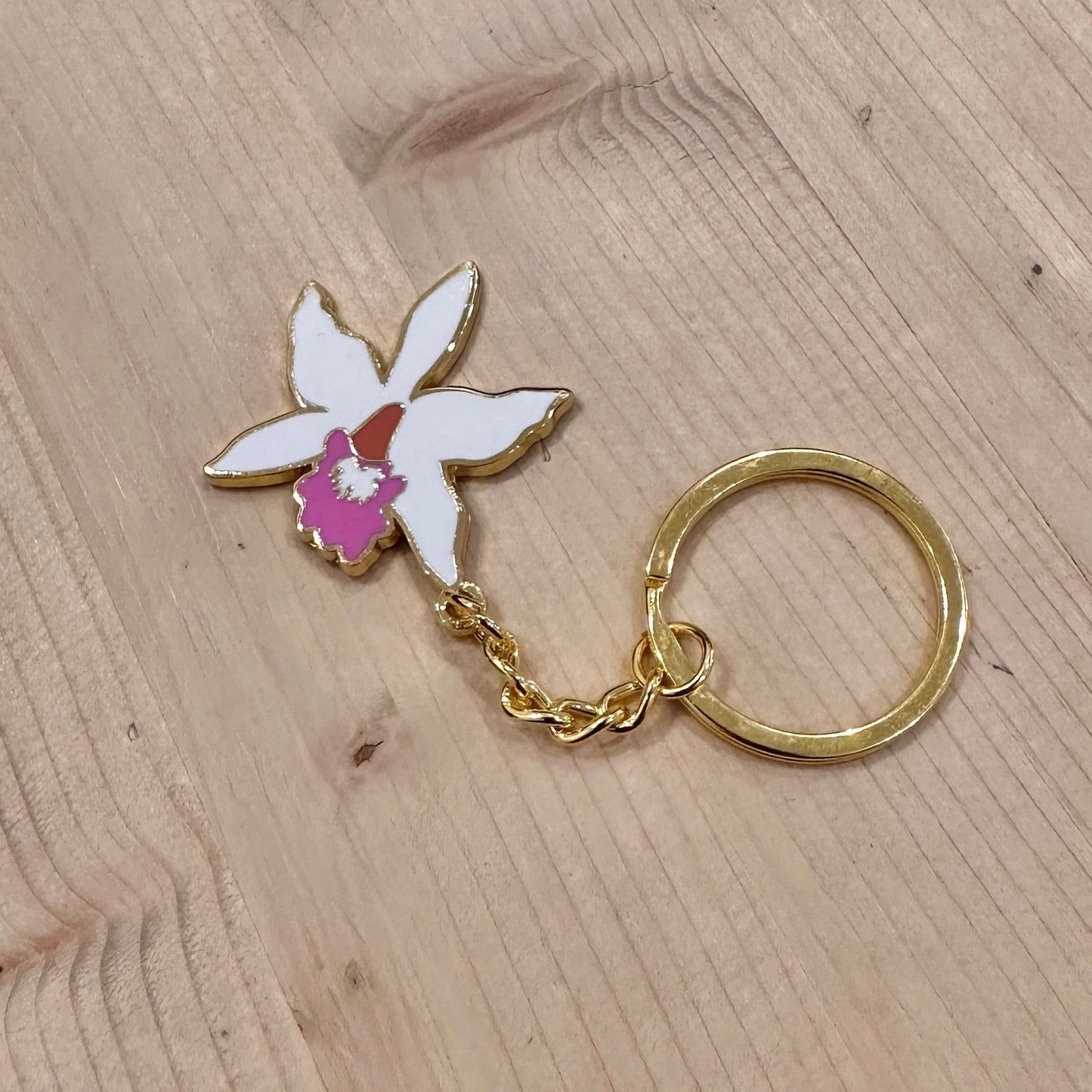 Puna Orchid Keychain