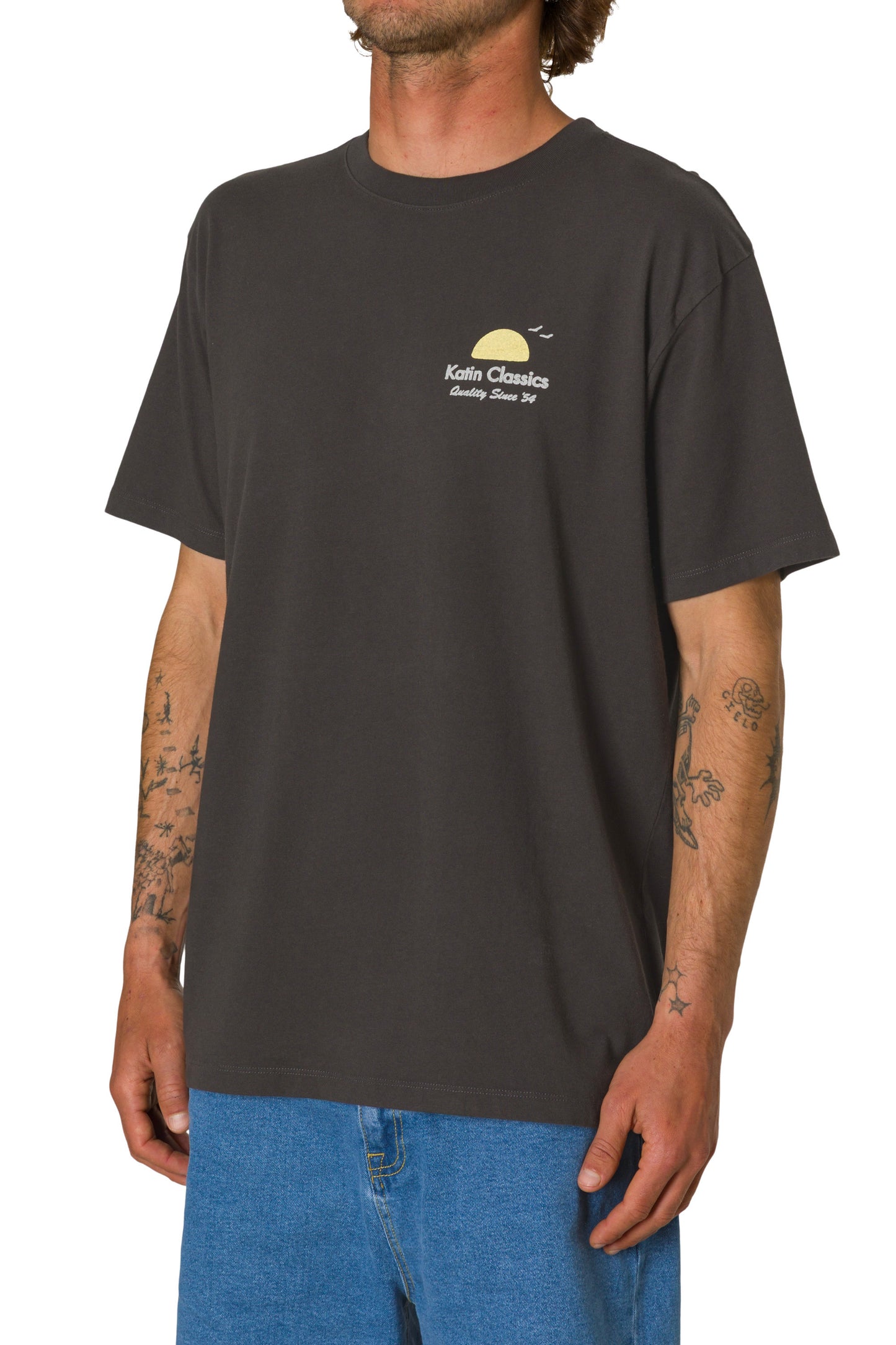 Auana Tee - Black Wash