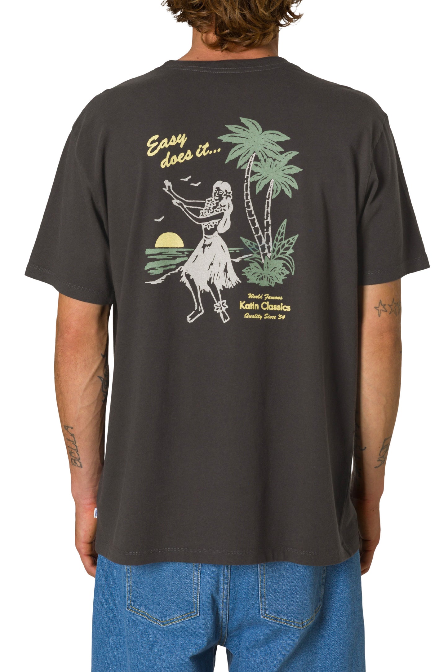 Auana Tee - Black Wash