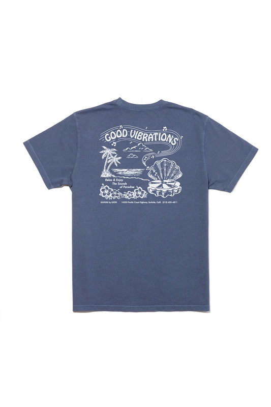 Vibrations Tee - Midnight Tide