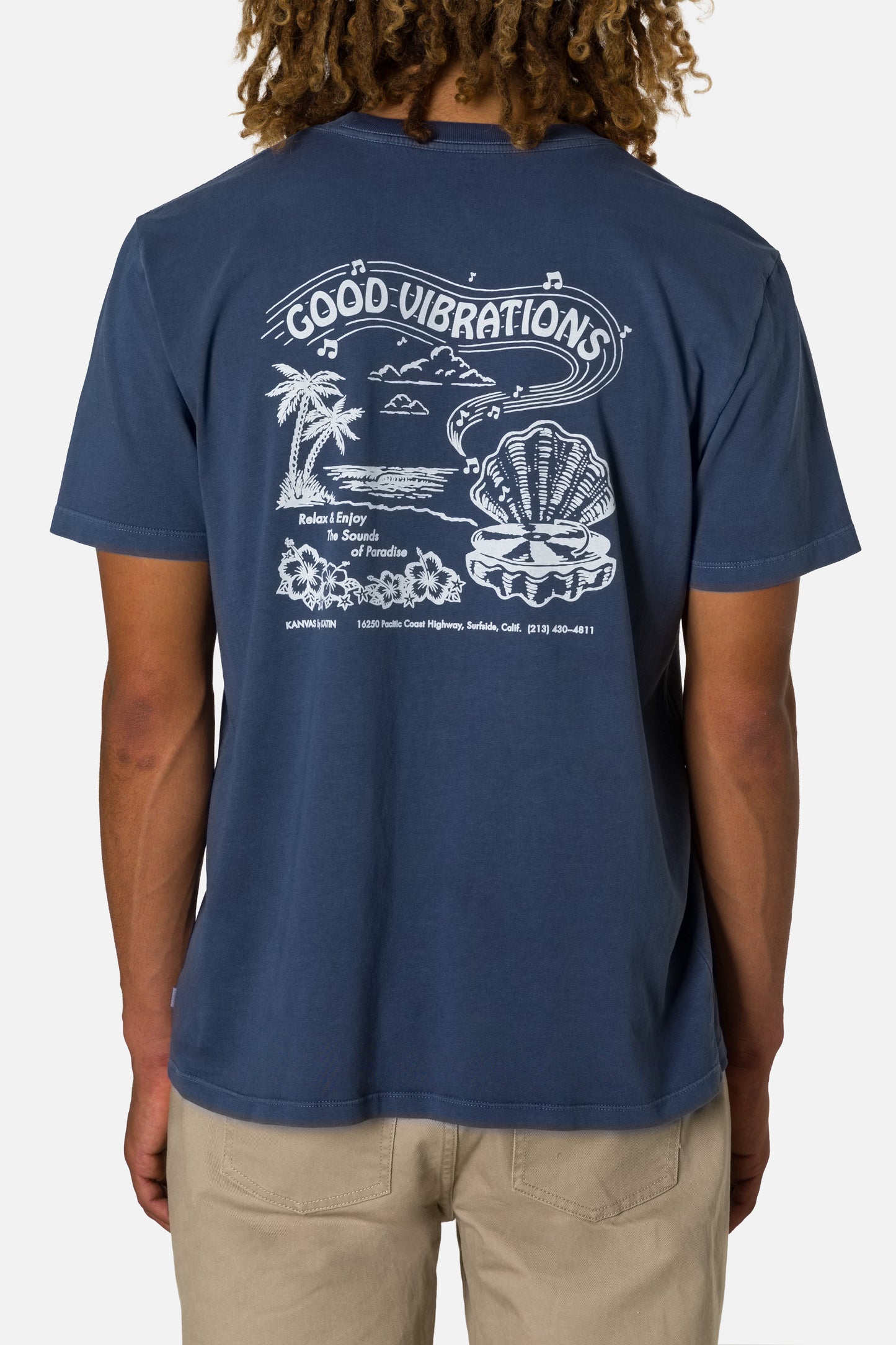 Vibrations Tee - Midnight Tide