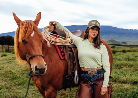 Long Live Wahine Dri-Fit Crop Top