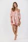 Lychee Linen Dress- Spanish Tiles
