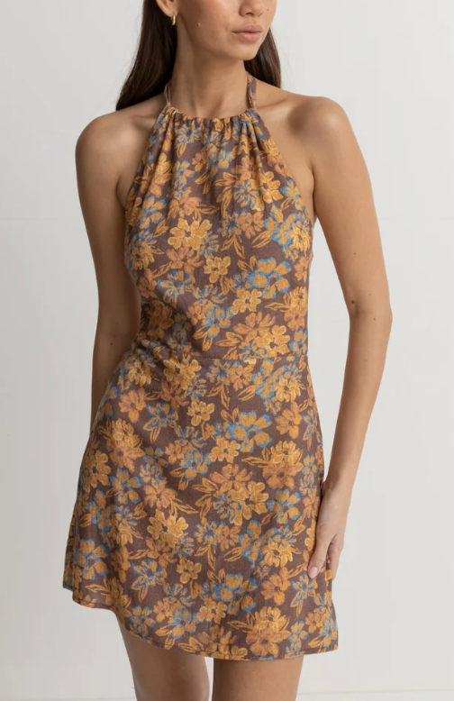Oasis Floral Halter Mini Dress