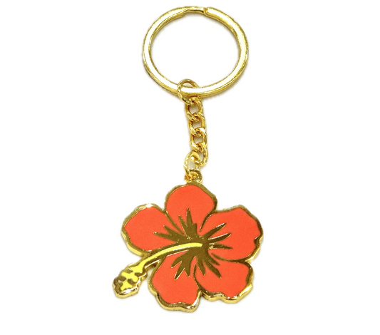 Hibiscus Keychain