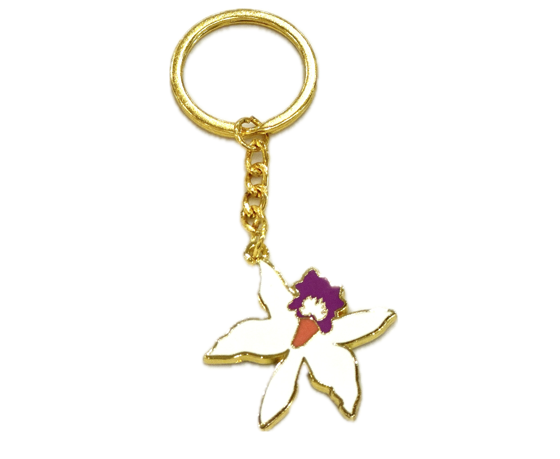 Puna Orchid Keychain