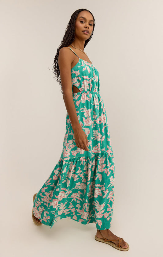 Dewi Pacific Floral Maxi Dress