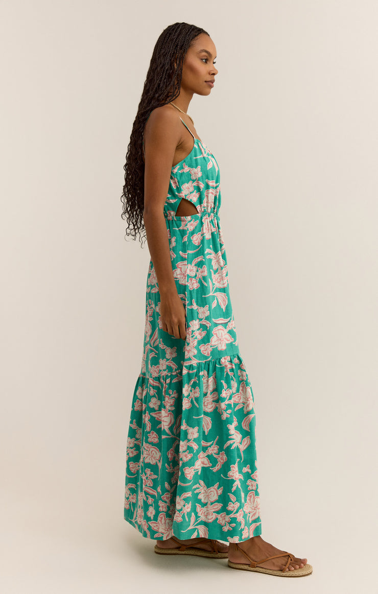 Dewi Pacific Floral Maxi Dress