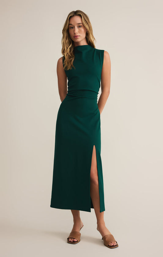 Tamara Mock Neck Midi Dress