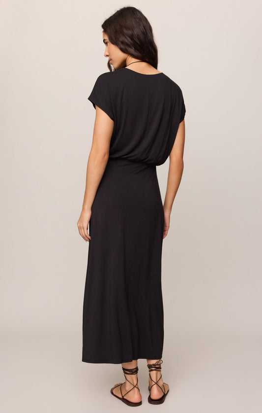 Anika Jersey Midi Dress - Black