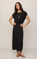 Anika Jersey Midi Dress - Black