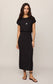 Anika Jersey Midi Dress - Black