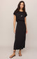 Anika Jersey Midi Dress - Black