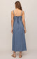 Leonora Denim Midi Dress - Classic Indigo