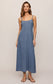 Leonora Denim Midi Dress - Classic Indigo
