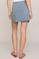 Sora Jersey Denim Mini Skirt - Ocean Air Indigo