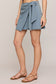 Sora Jersey Denim Mini Skirt - Ocean Air Indigo