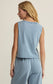 Sloane V-Neck Denim Tank - Ocean Air Indigo