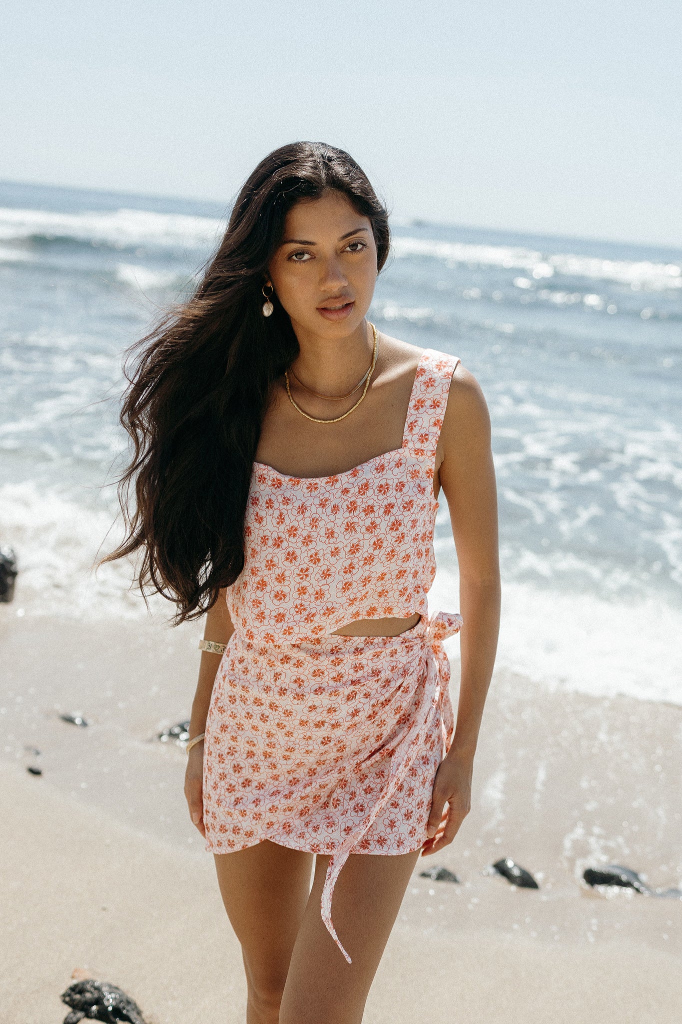 Dainty Wrap Skirt - Petals & Pearls