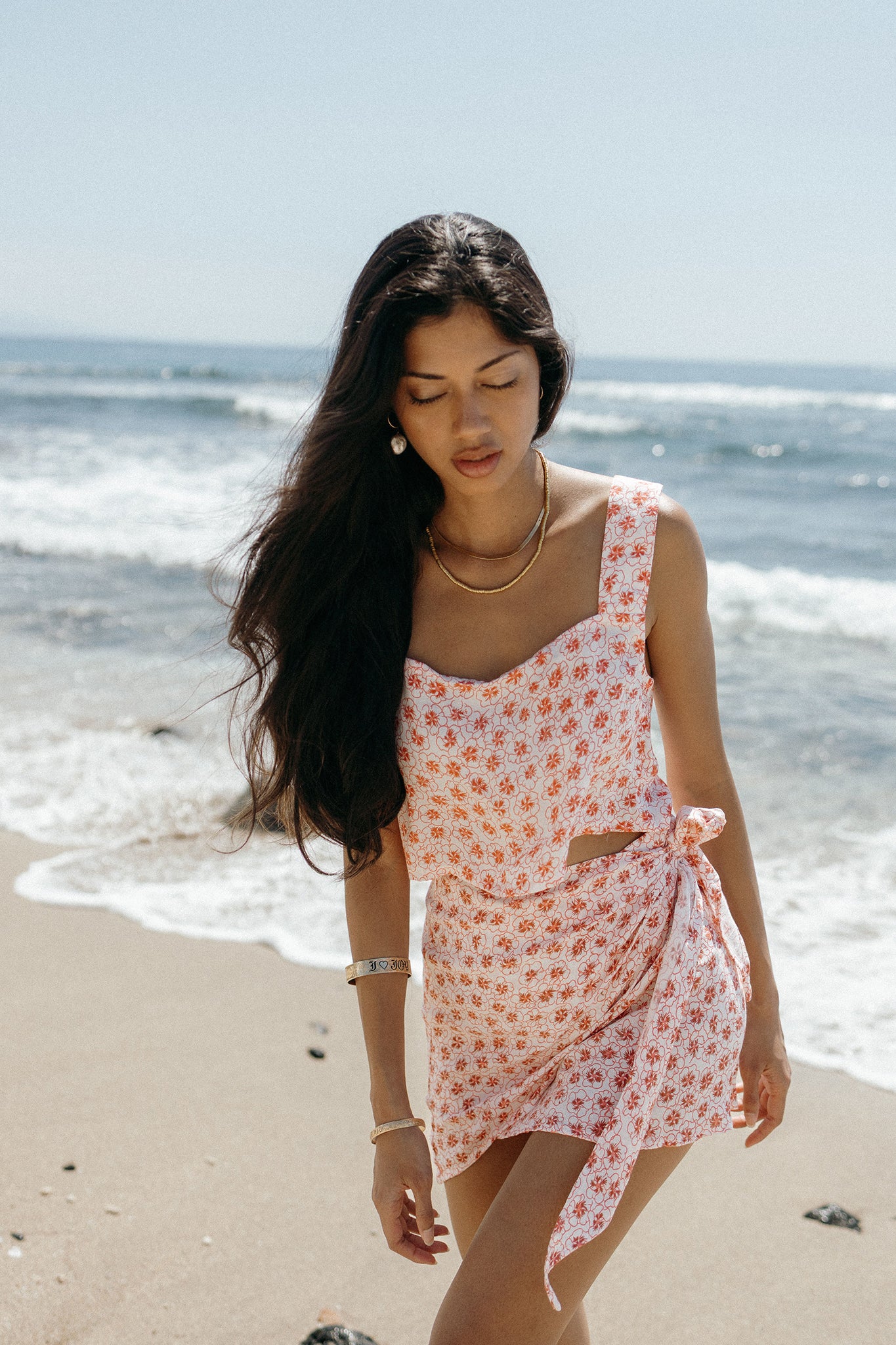 Dainty Wrap Skirt - Petals & Pearls