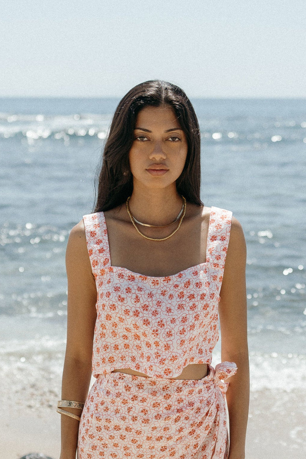 Dainty Crop Top - Petals & Pearls