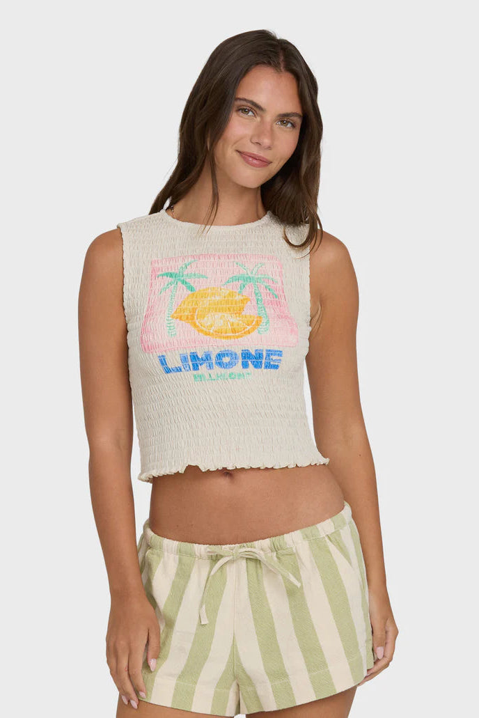 Club Beach Tank - White Cap