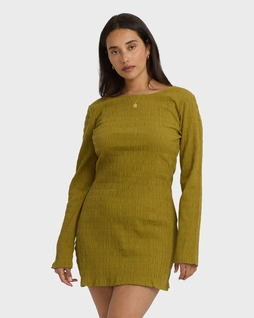 Dream Life Midi Dress - Moss