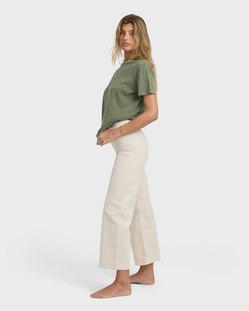 Free Fall Cord Pant - White Cap