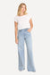 Free Fall High Waisted Flare Jeans - Light Wash