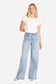Free Fall High Waisted Flare Jeans - Light Wash