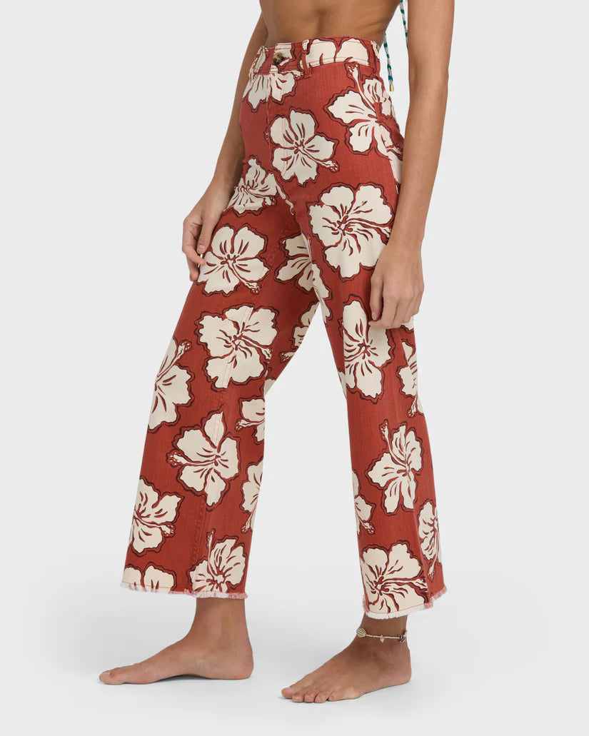 Free Fall Printed Twill Pant