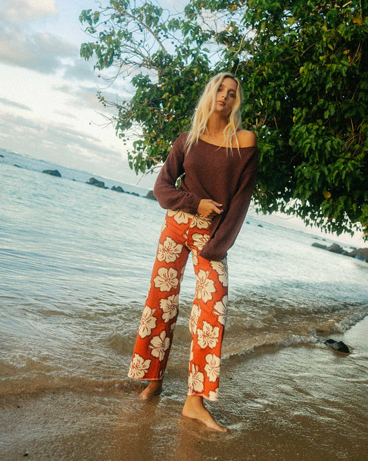 Free Fall Printed Twill Pant