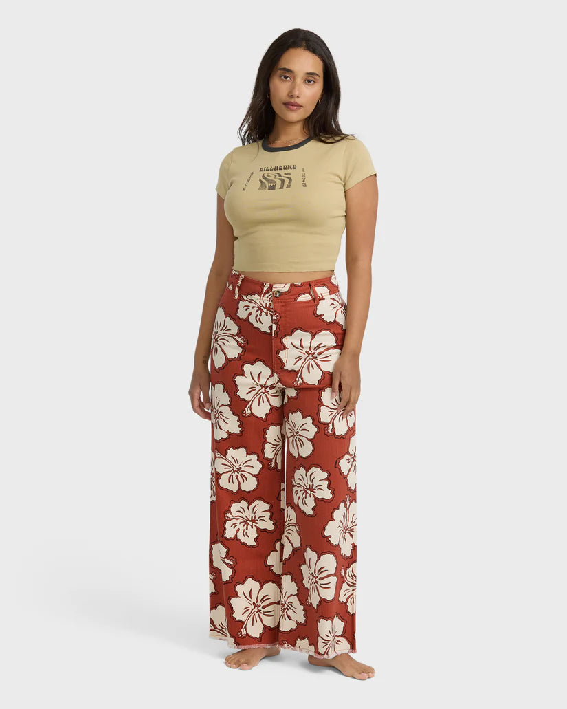 Free Fall Printed Twill Pant