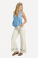 Hibiscus Wave Pant - White Cap